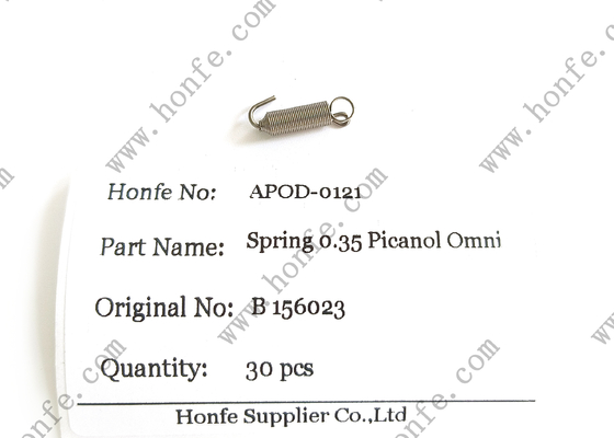 สปริง B156023 φ0.35 เครื่องตัดผ้าอะไหล่ เครื่องตัดผ้าระบายอากาศ Picanol Delta / Omni